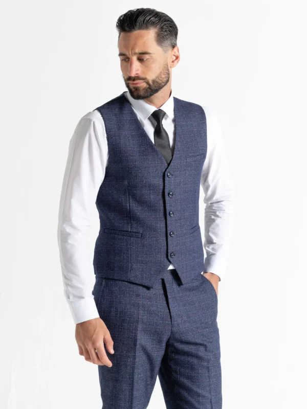 Charles - Blue Tweed Three Piece Suit 17 Charles - Blue Tweed Three Piece Suit