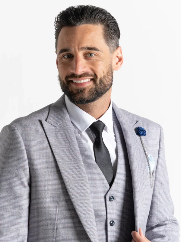 Charles - Soft Tweed Light Grey Three Piece Suit 13 Charles - Soft Tweed Light Grey Three Piece Suit