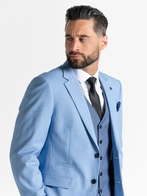 Charlie - Sky Blue Jacket With Blue Waistcoat 13 Charlie - Sky Blue Jacket With Blue Waistcoat