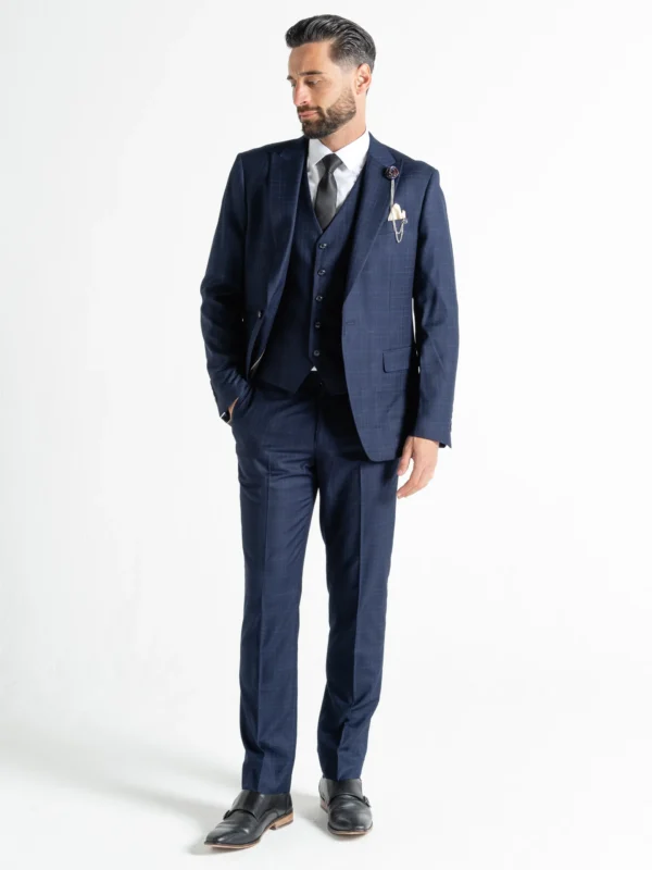 Chelsea - Deep Blue with Light Blue Checks