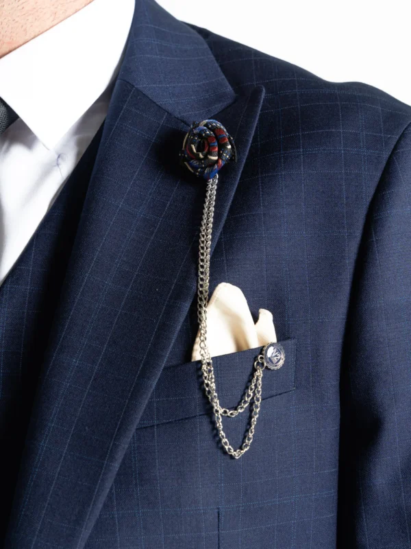 Chelsea - Deep Blue with Light Blue Checks