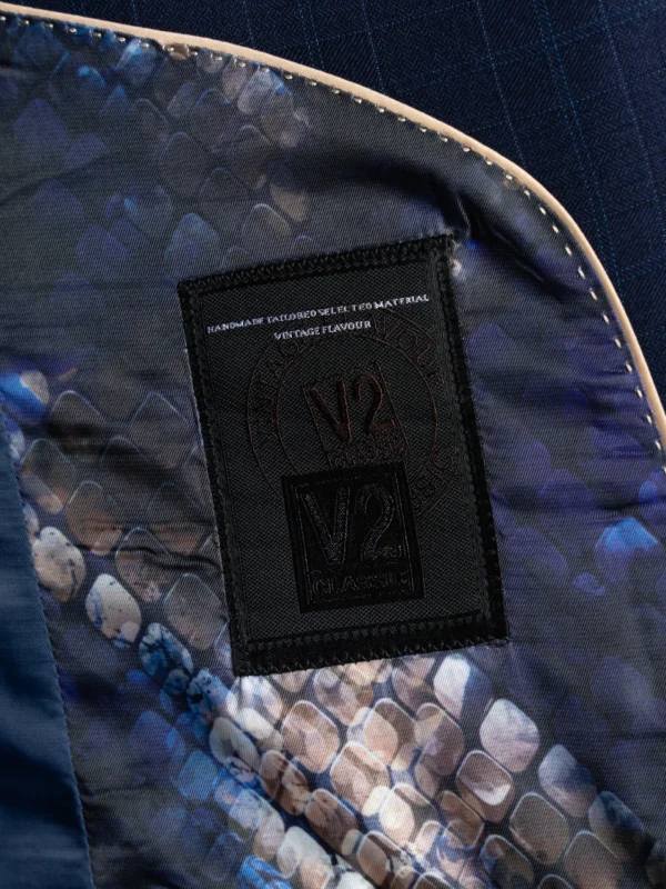 Chelsea - Deep Blue with Light Blue Checks