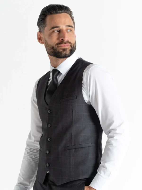 Chelsea - Charcoal with Light Grey Checks 24 Chelsea - Charcoal with Light Grey Checks