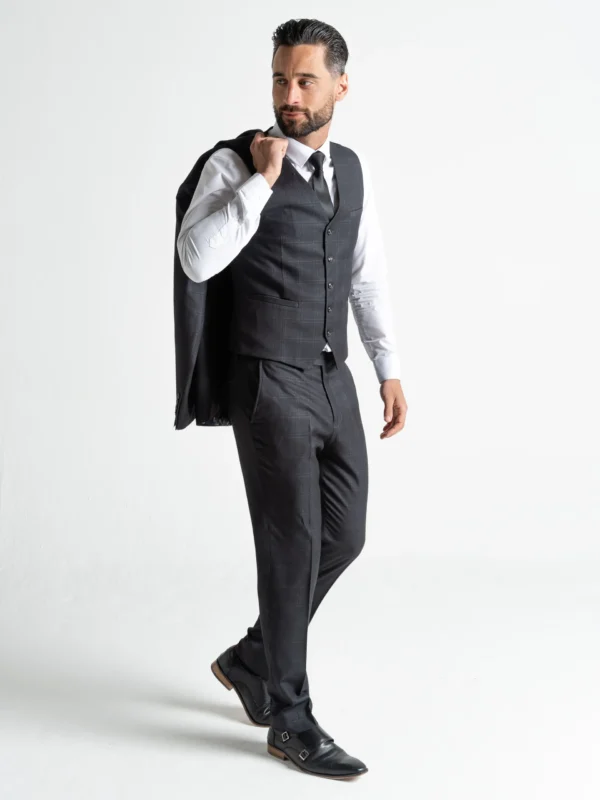 Chelsea - Charcoal with Light Grey Checks 27 Chelsea - Charcoal with Light Grey Checks