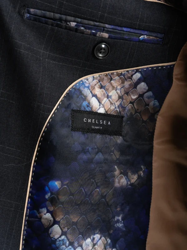 Chelsea - Charcoal with Light Grey Checks 19 Chelsea - Charcoal with Light Grey Checks