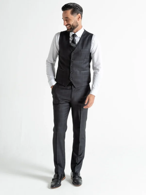 Chelsea - Charcoal with Light Grey Checks 22 Chelsea - Charcoal with Light Grey Checks