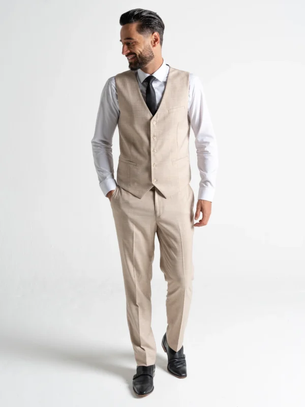 Edward - Beige Three Piece Suit 16 Edward - Beige Three Piece Suit