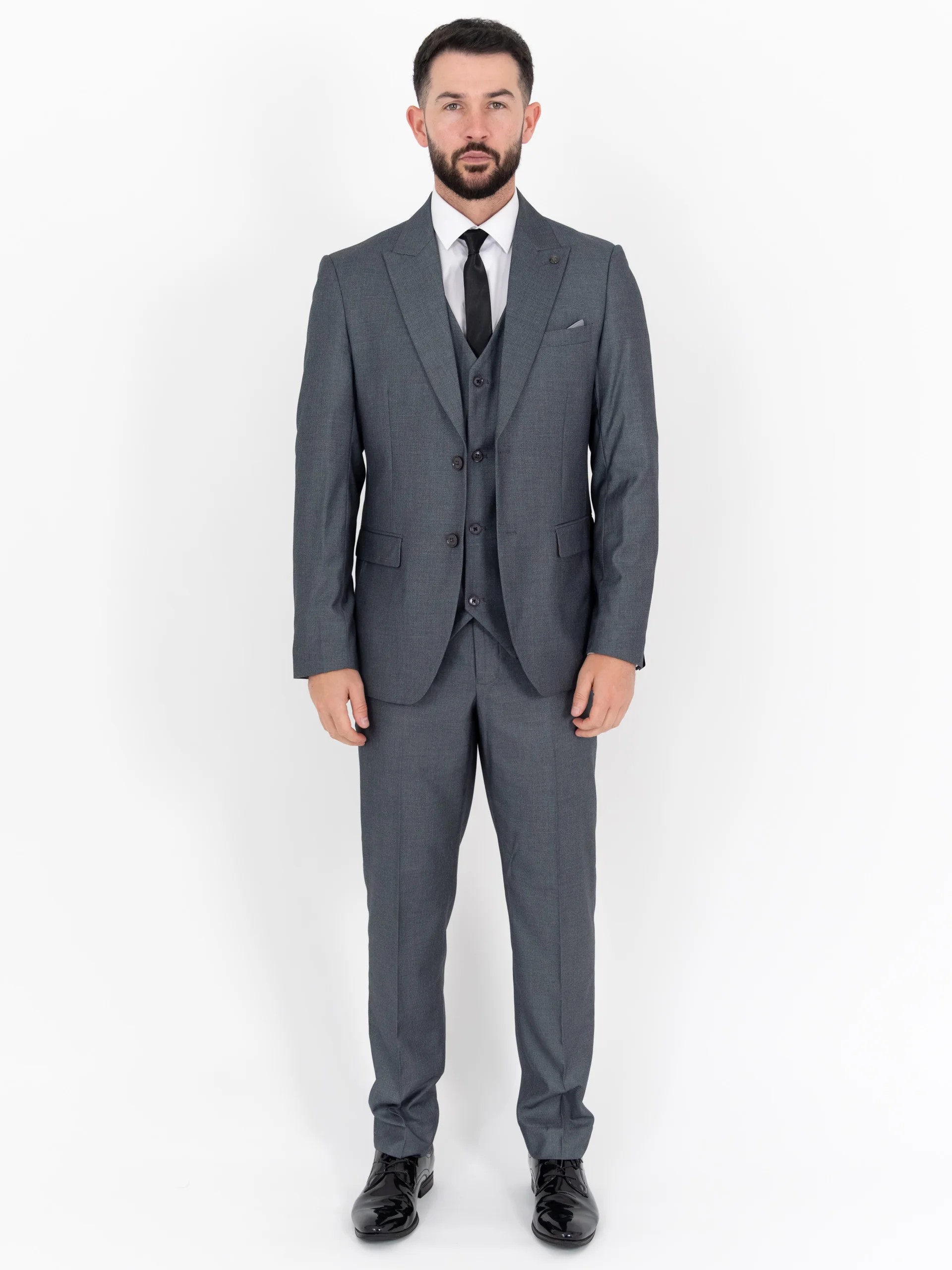 George - Grey Three Piece Suit 1 George - grey three piece suit