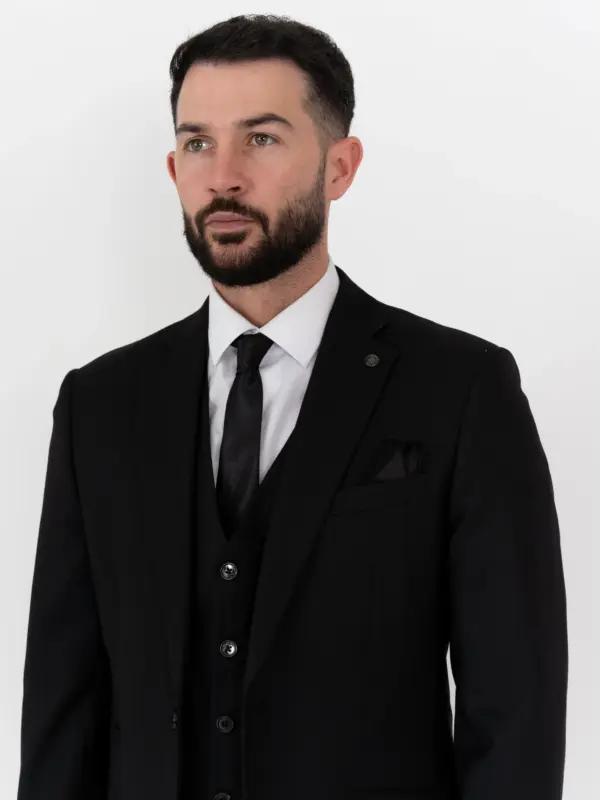 Henry - Black Three Piece Suit