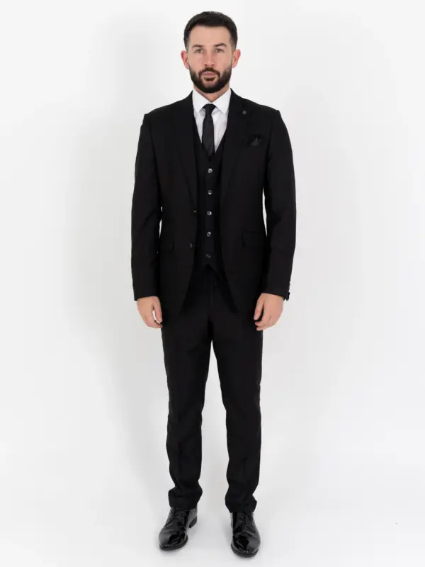 Henry - Black Three Piece Suit