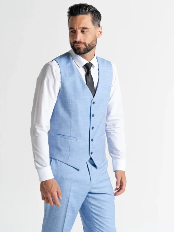 Henry - Azure Blue Three Piece Suit 17 Henry - Azure Blue Three Piece Suit