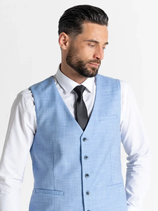 Henry - Azure Blue Three Piece Suit 18 Henry - Azure Blue Three Piece Suit