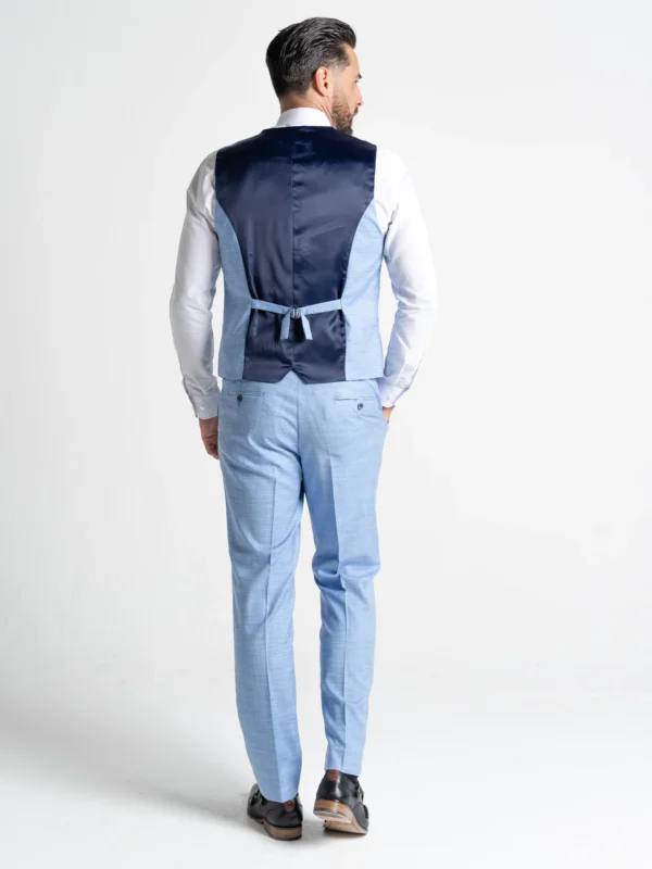 Henry - Azure Blue Three Piece Suit 19 Henry - Azure Blue Three Piece Suit