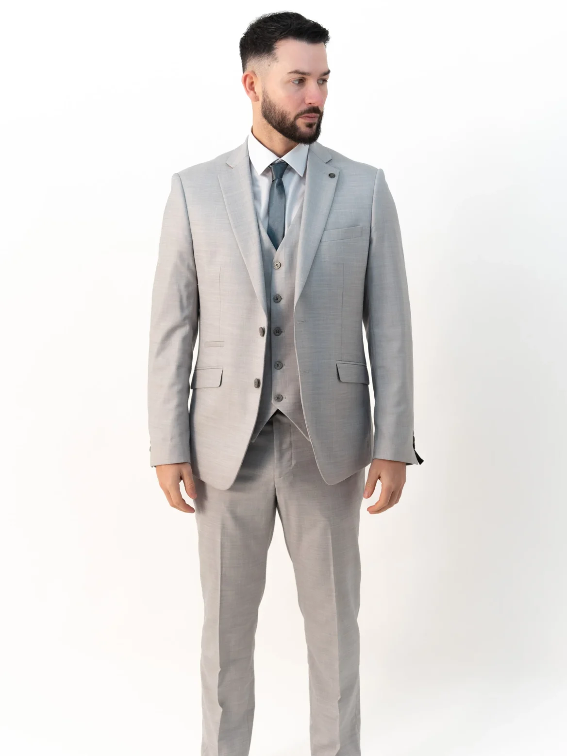 Henry - Light Grey Three Piece Suit