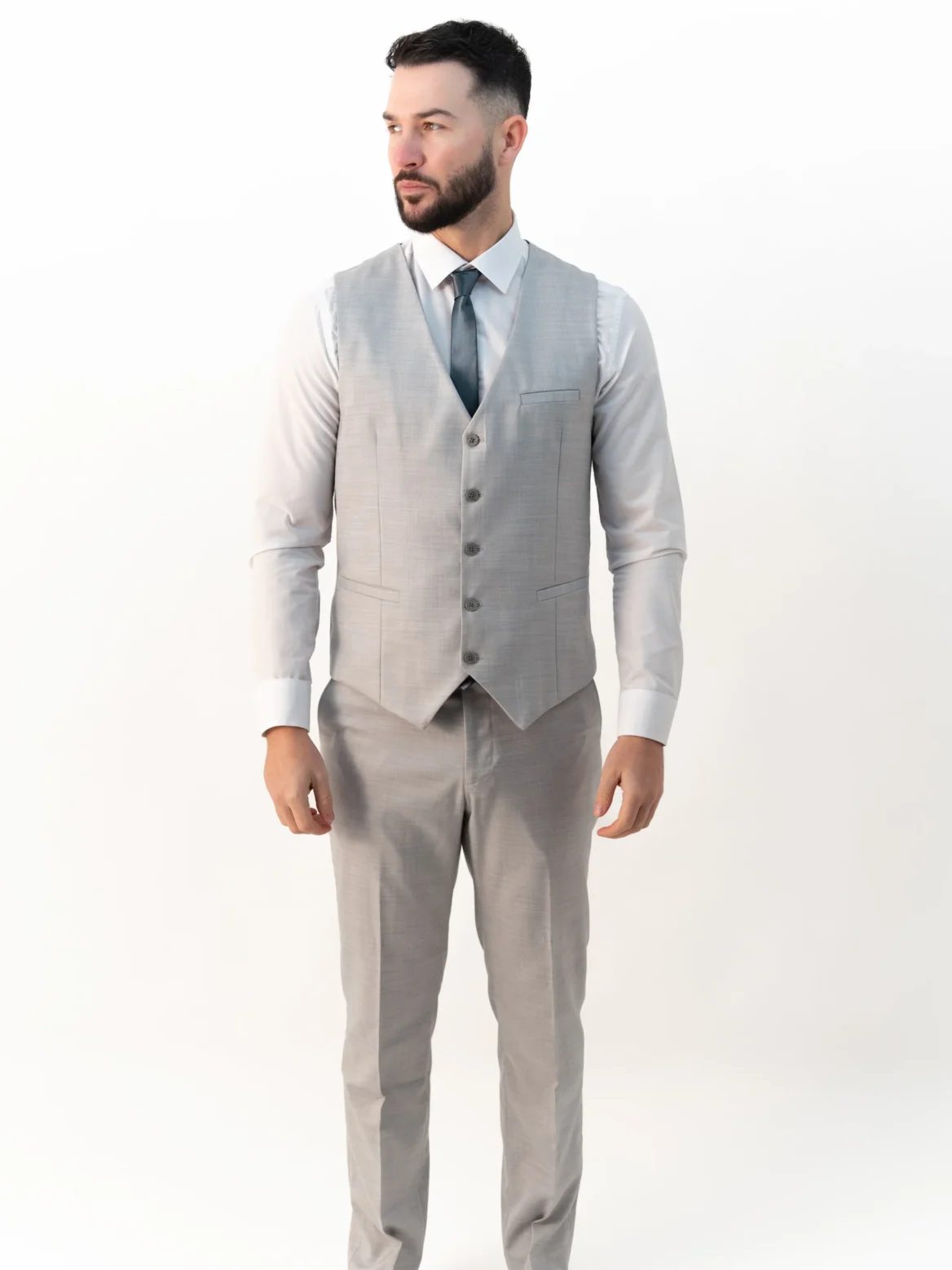 Henry - Light Grey Three Piece Suit - Image 8