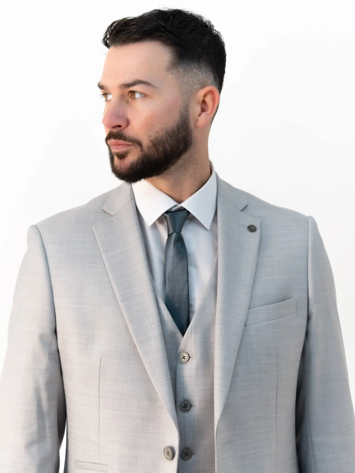 Henry - Light Grey Three Piece Suit - Image 7