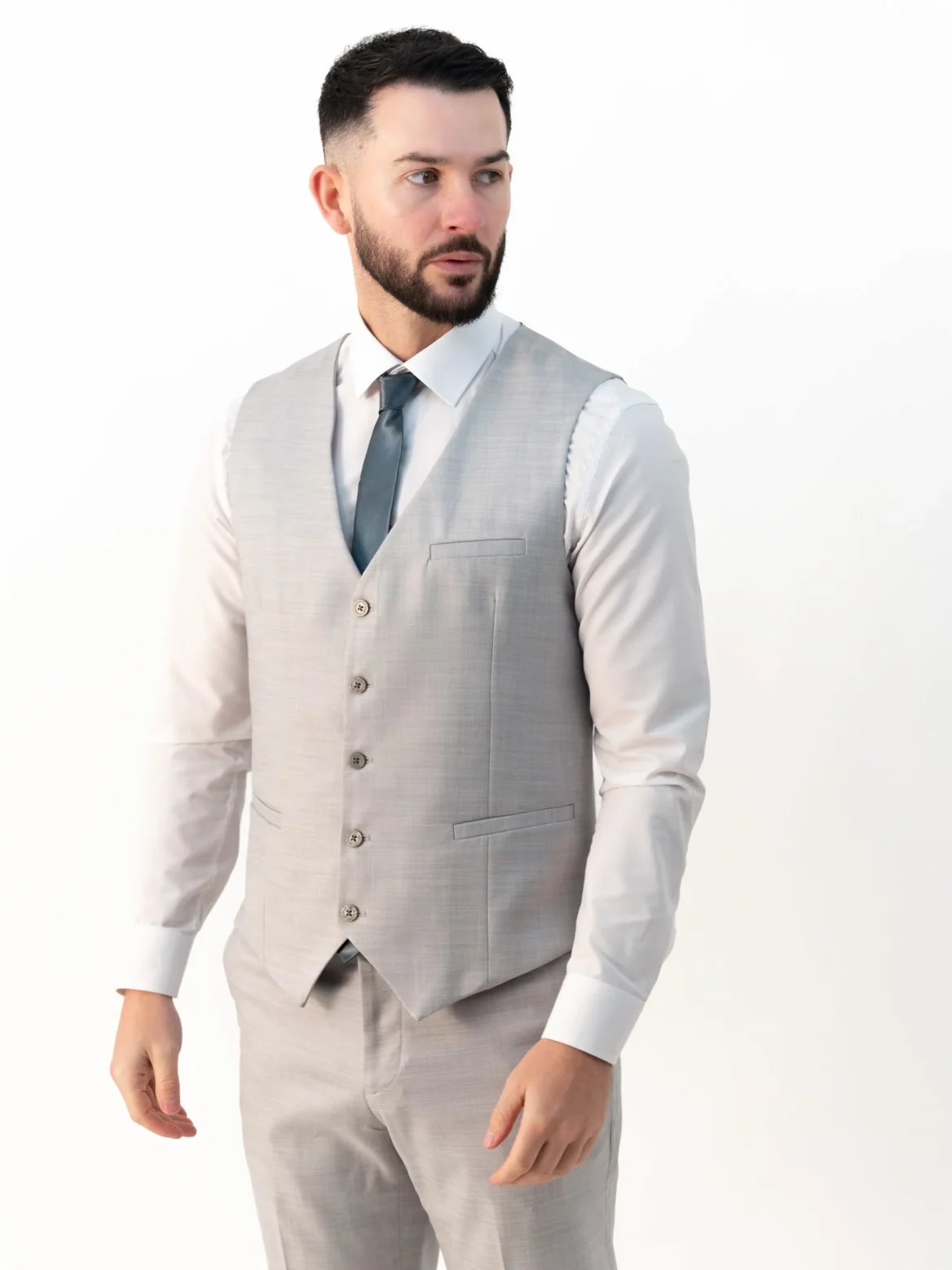 Henry - Light Grey Three Piece Suit - Image 3