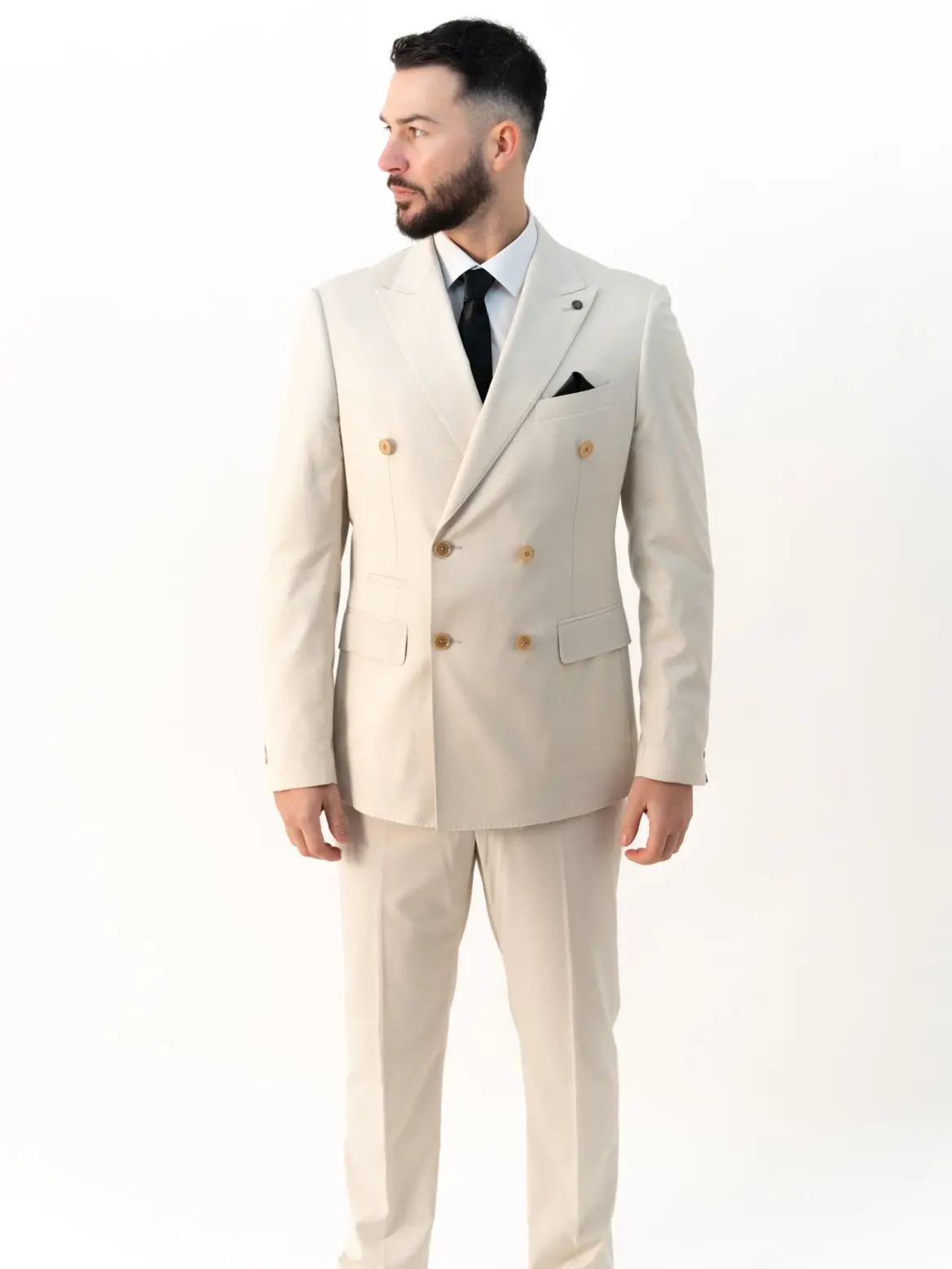 Issa - Vanilla Double Breasted Two Piece Suit