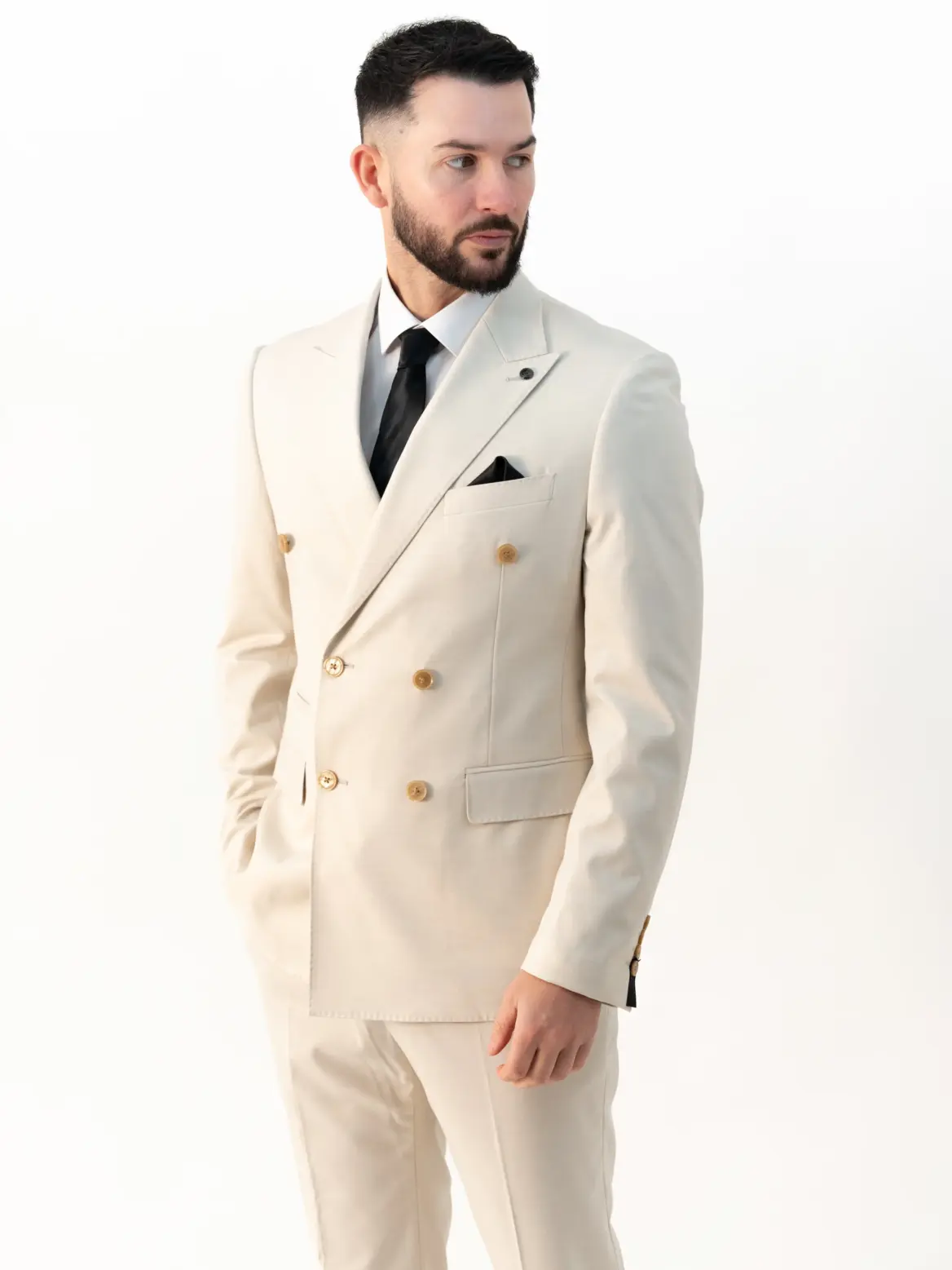 Issa - Vanilla Double Breasted Two Piece Suit - Image 2