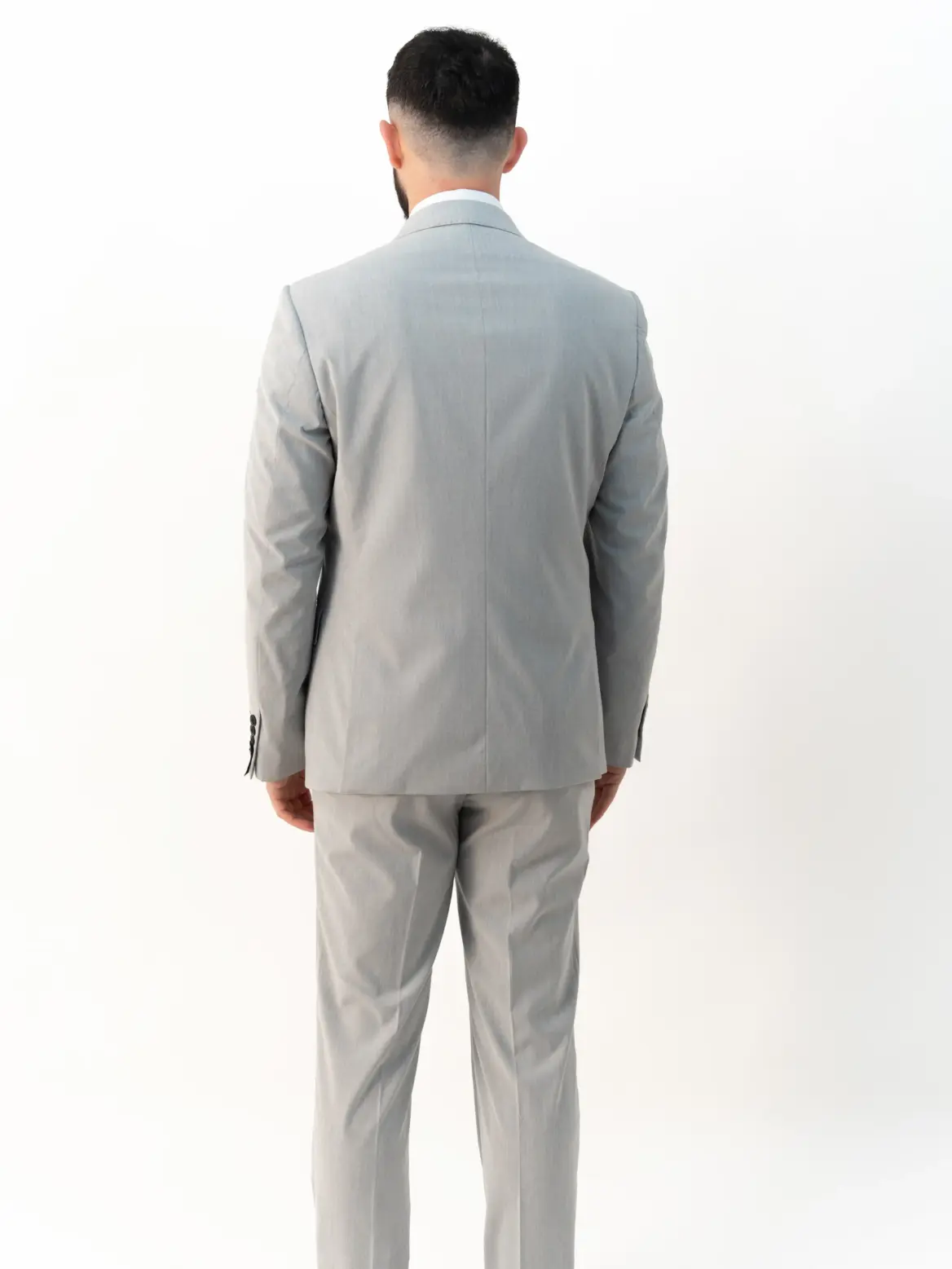 Issa - Silver Double Breasted Two Piece Suit - Image 4
