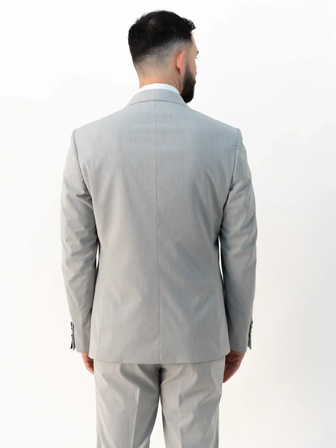Issa - Silver Double Breasted Two Piece Suit - Image 5