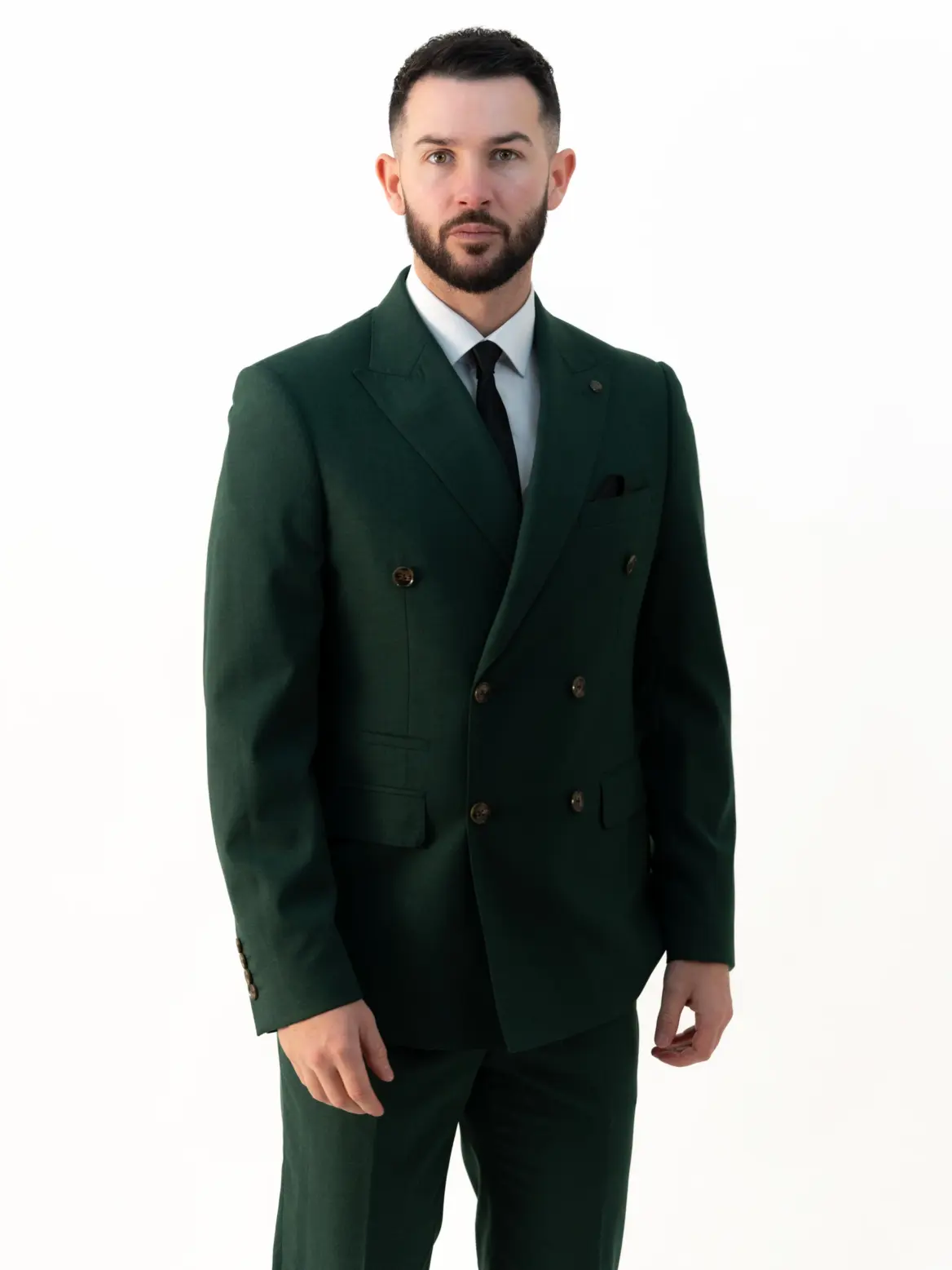 Issa - Emerald Double Breasted Two Piece Suit - Image 2