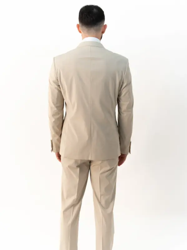 Issa - Stone Double Breasted Two Piece Suit