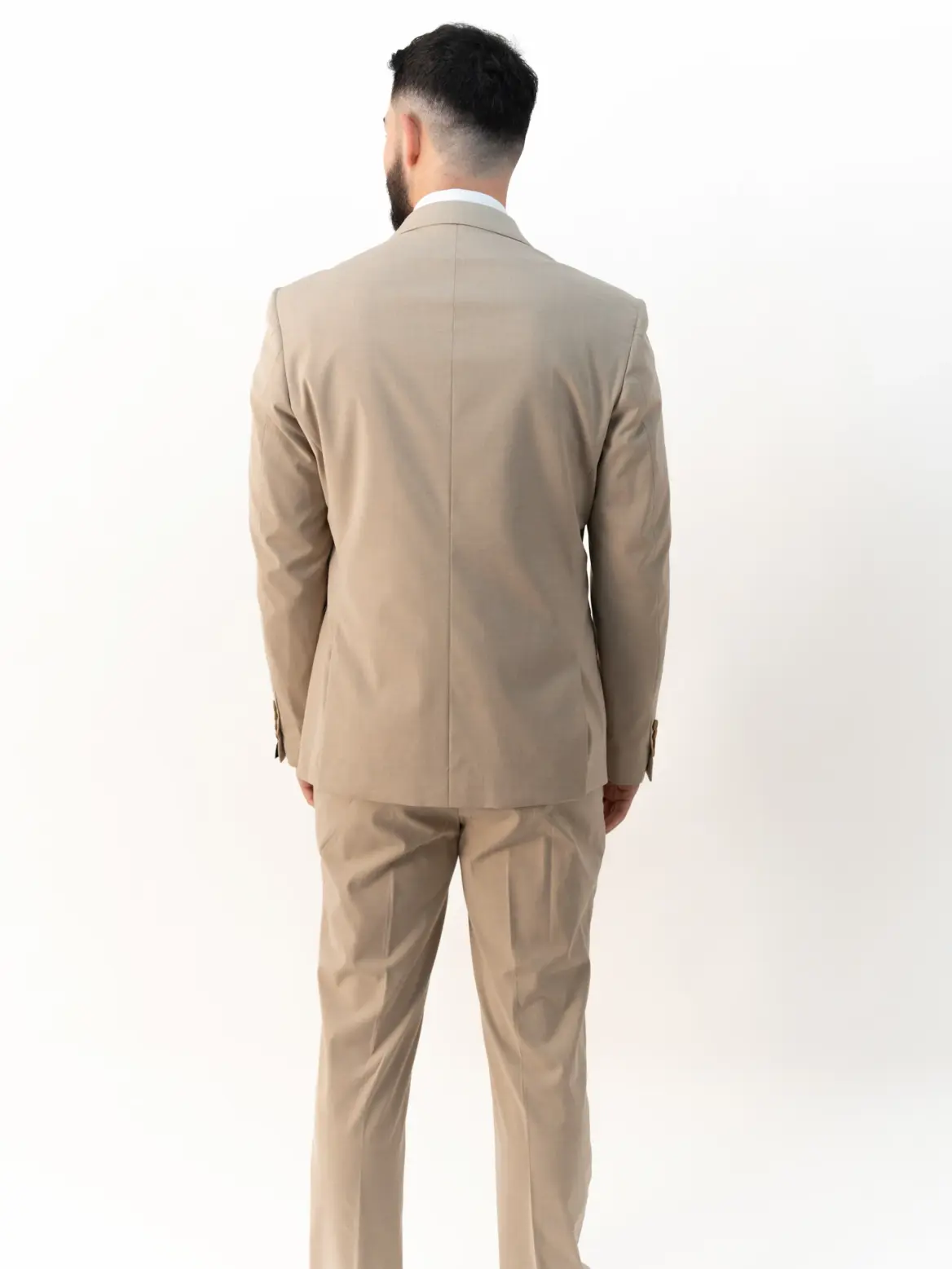 Issa - Camel Double Breasted Two Piece Suit - Image 5