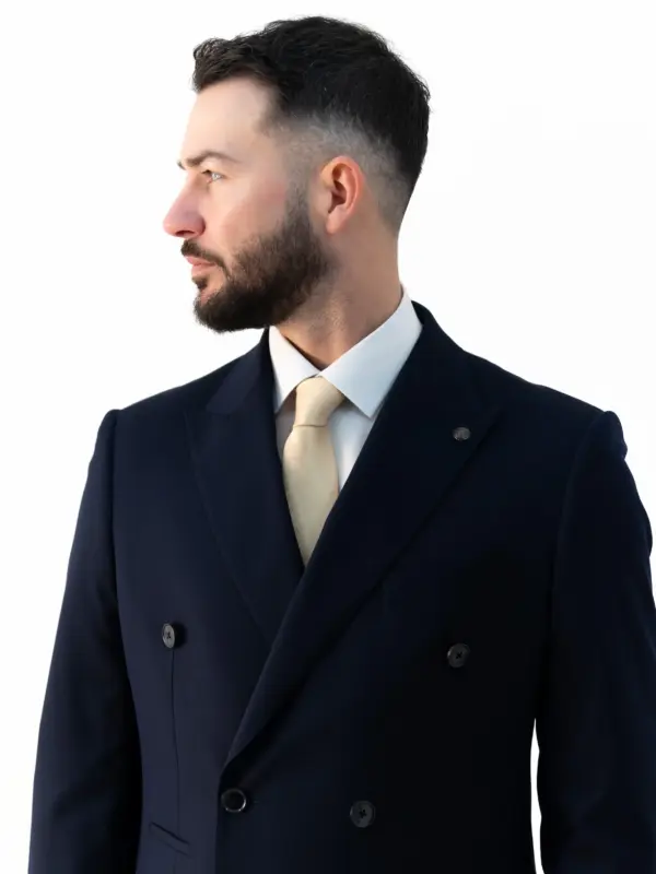 Issa - Navy Double Breasted Two Piece Suit