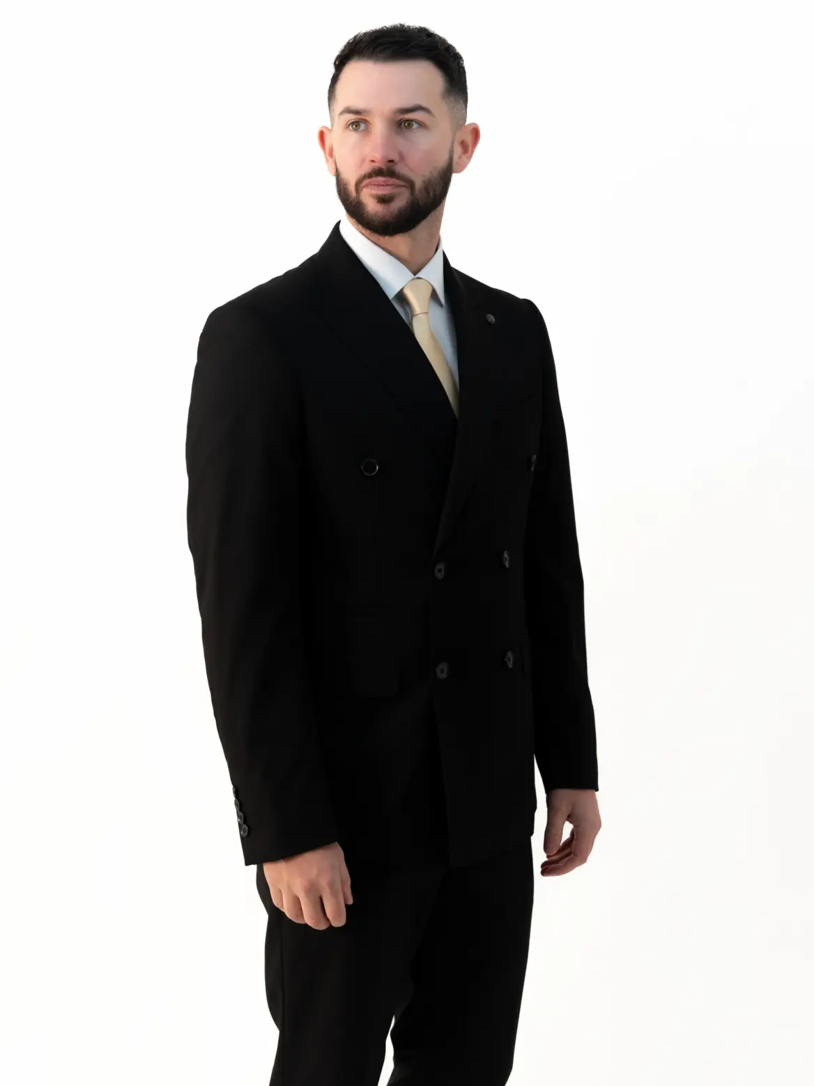 Issa - Black Double Breasted Two Piece Suit - Image 3
