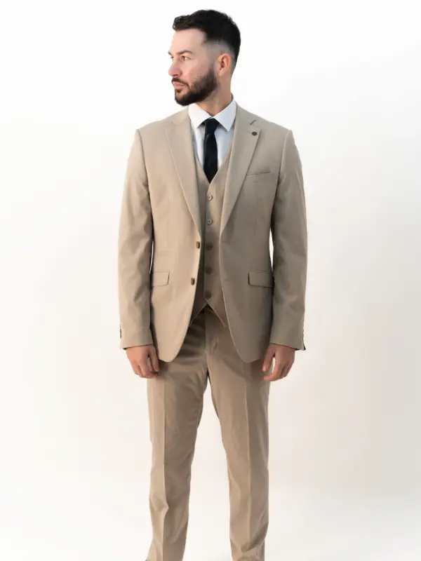 Jasper - Beige Three Piece Suit 6 Jasper - Beige Three Piece Suit