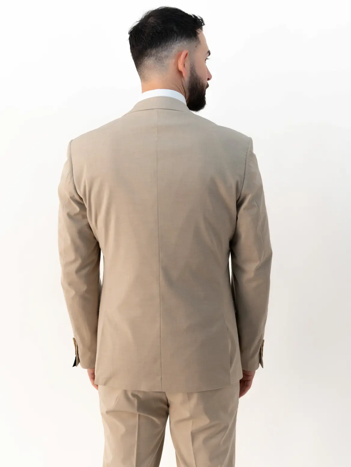 Jasper - Beige Three Piece Suit - Image 4