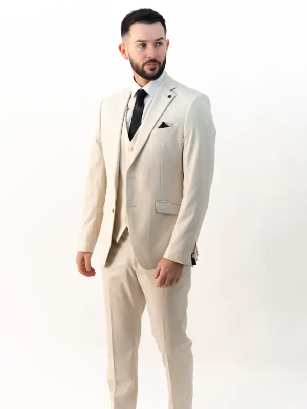 Jasper - Vanilla Three Piece Suit 6 Jasper - Vanilla Three Piece Suit
