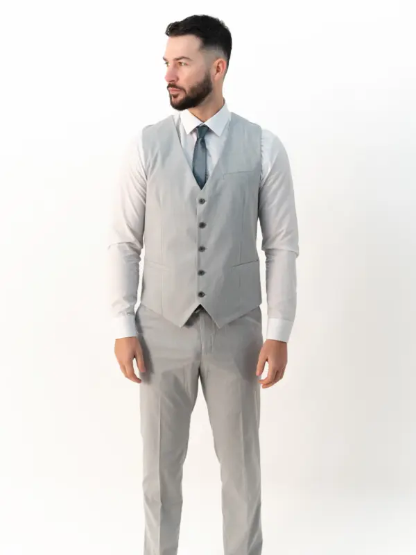 Jasper - Silver Three Piece Suit 8 Jasper - Silver Three Piece Suit
