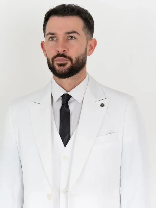 Jude - white three piece suit