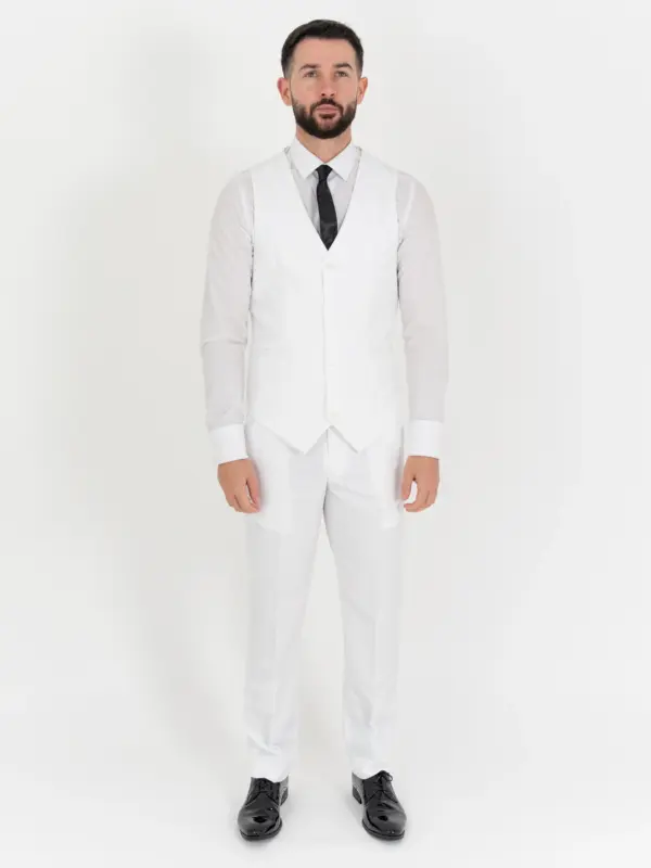 Jude - white three piece suit