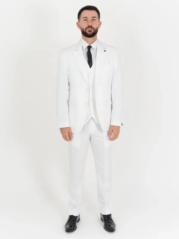 Jude - white three piece suit
