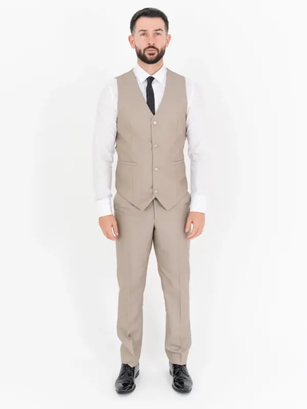 Jude - coffee three piece suit