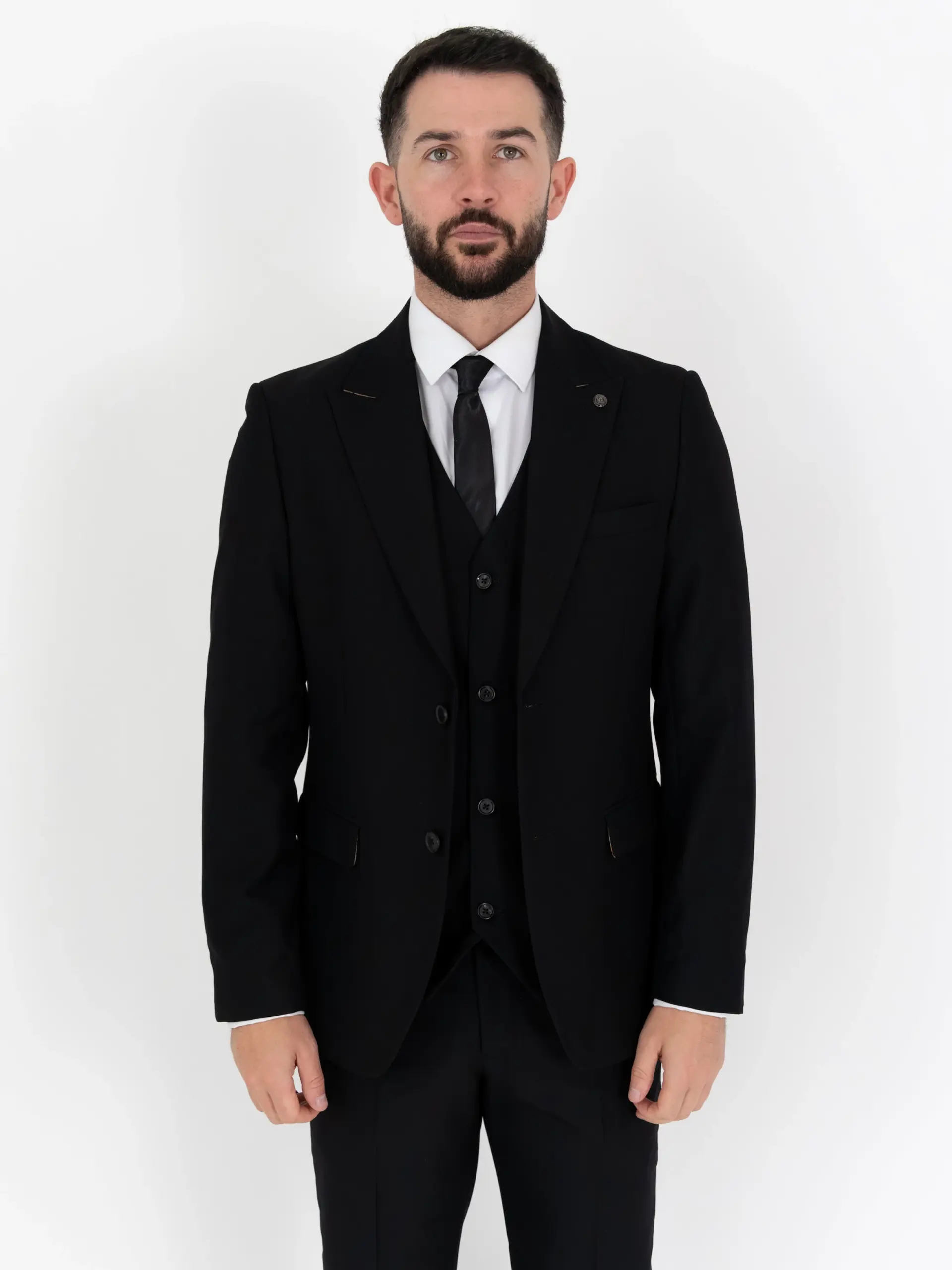 Jude - Black Three Piece Suit 3 Jude - black three piece suit - image 3