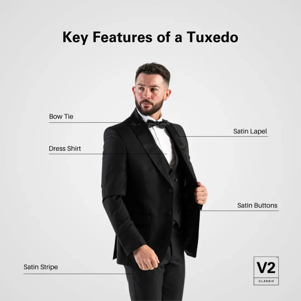 Key features of a tuxedo