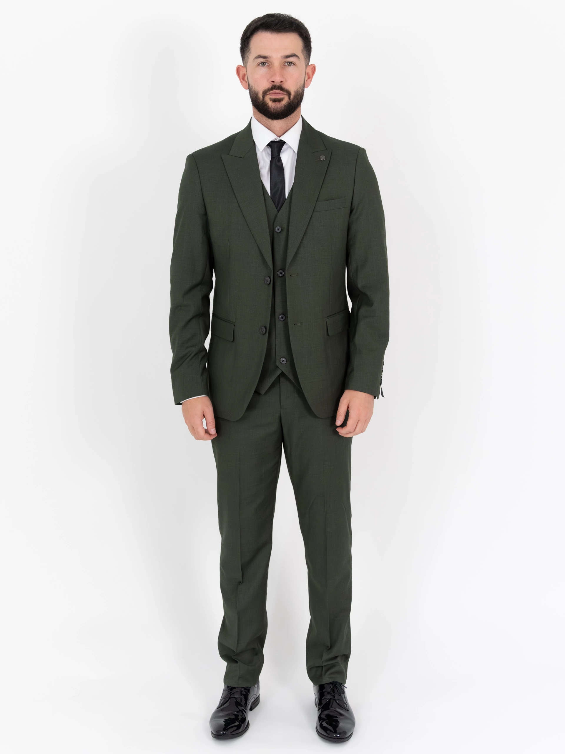 Mark - Olive Three Piece Suit 1 Mark - olive three piece suit