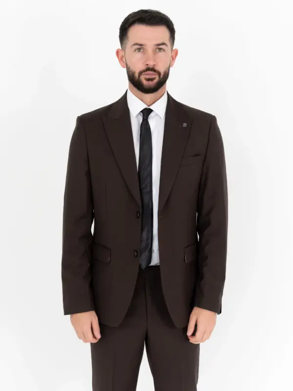Michael - Brown Three Piece Suit 16 Michael - brown three piece suit