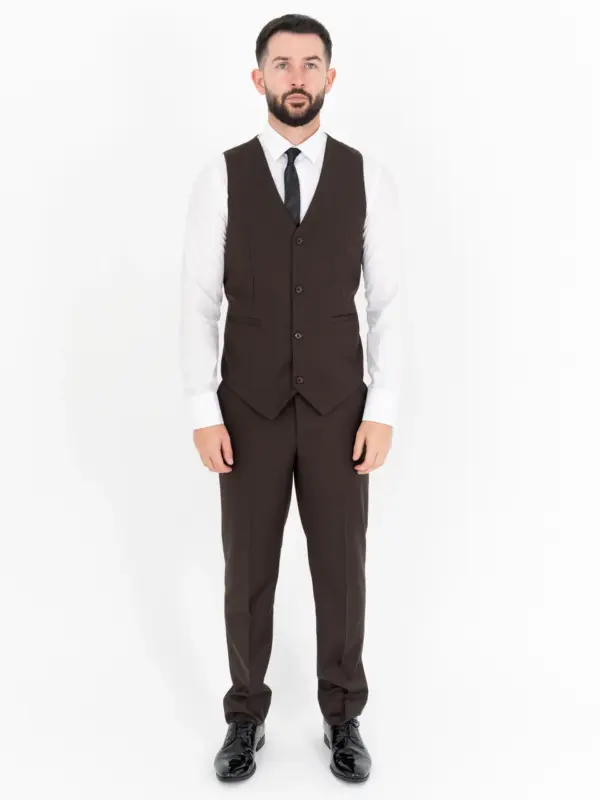 Michael - Brown Three Piece Suit 21 Michael - brown three piece suit