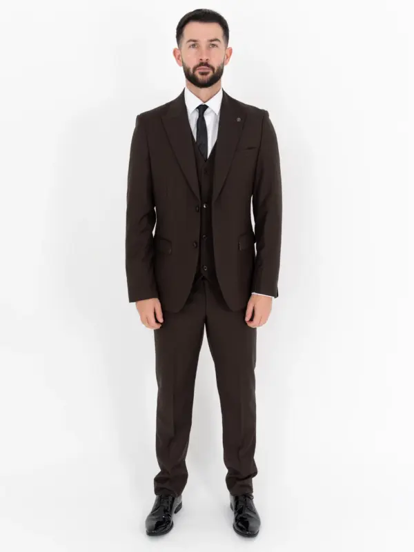 Michael - Brown Three Piece Suit 14 Michael - brown three piece suit