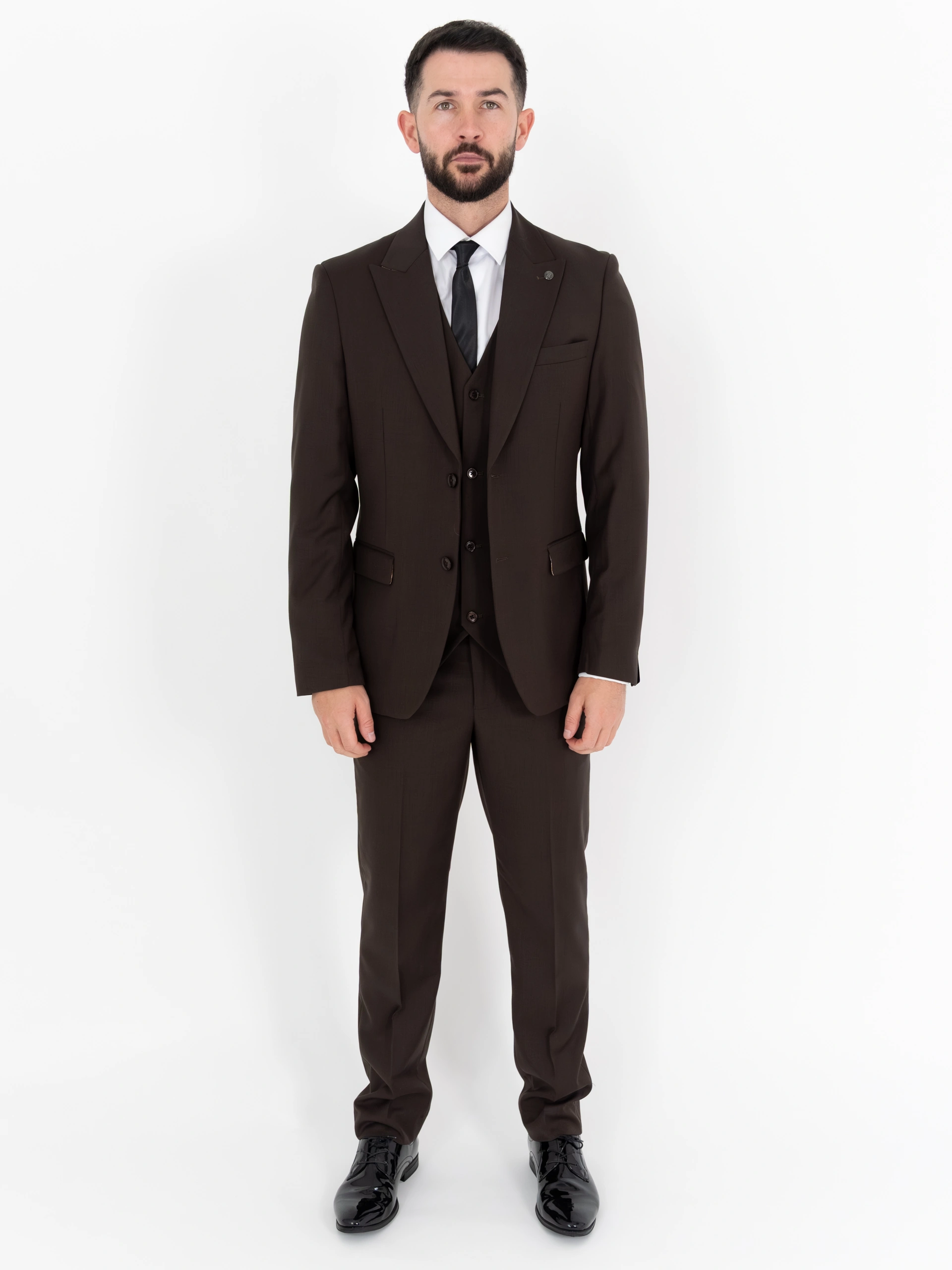 Michael - Brown Three Piece Suit 1 Michael - brown three piece suit