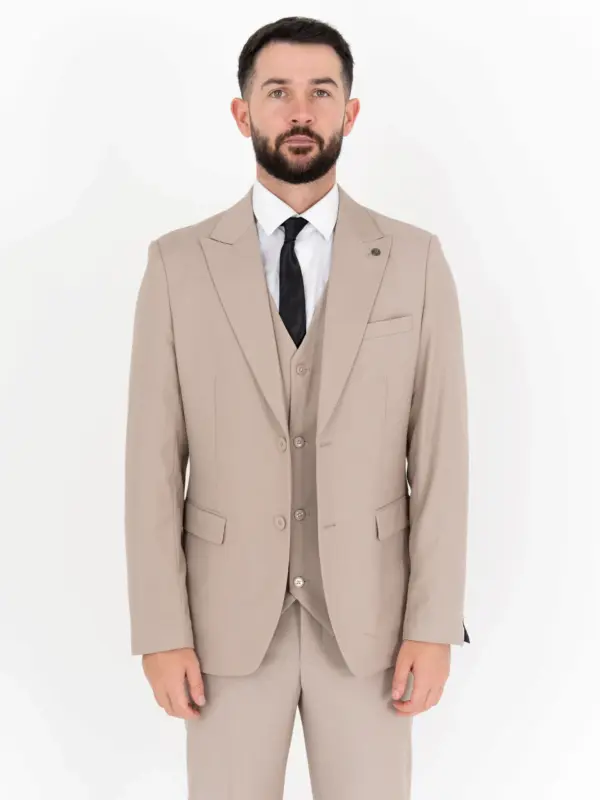 Michael - Hazelnut Three Piece Suit 15 Michael - hazelnut three piece suit