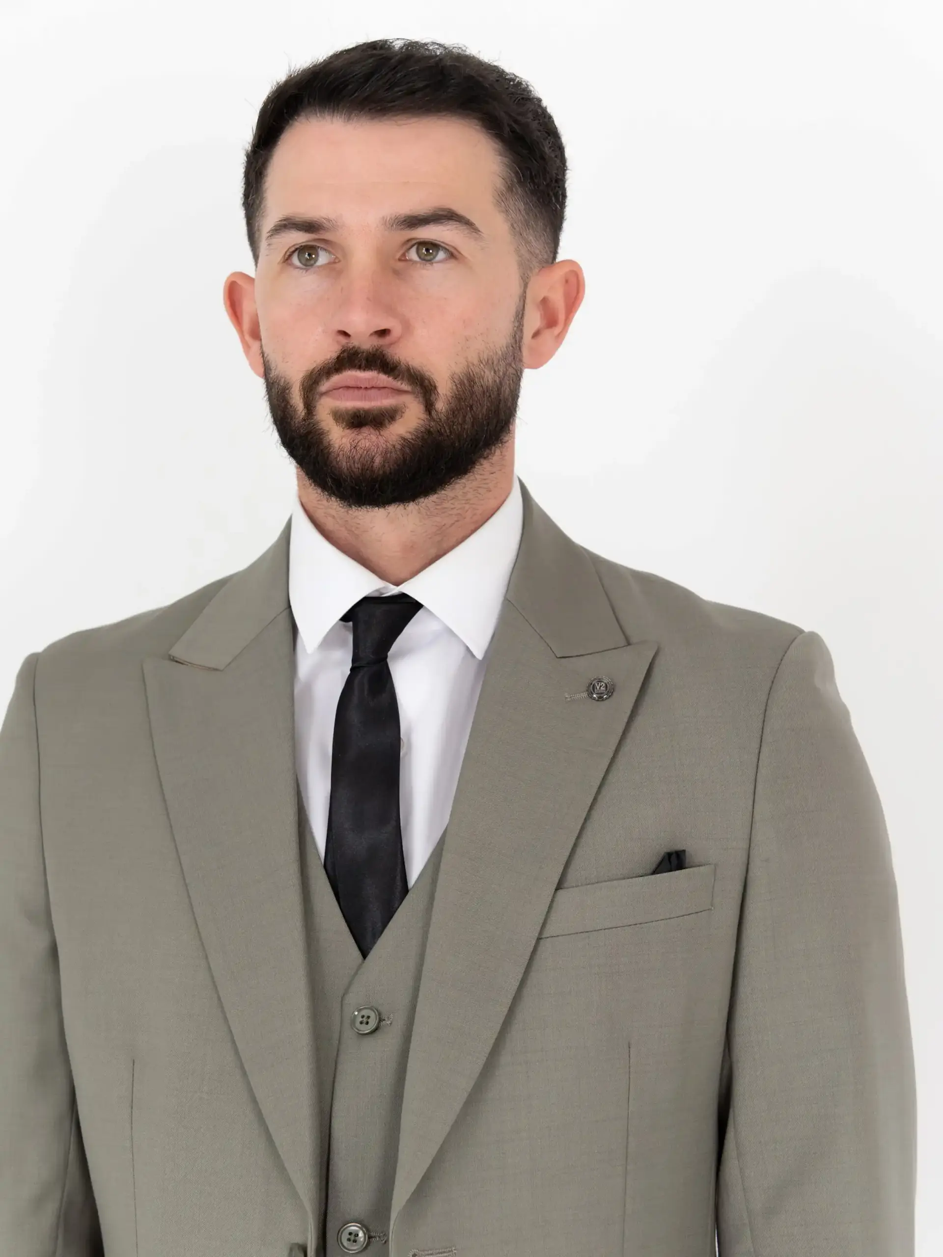 Michael - Olive Three Piece Suit 3 Michael - olive three piece suit - image 3