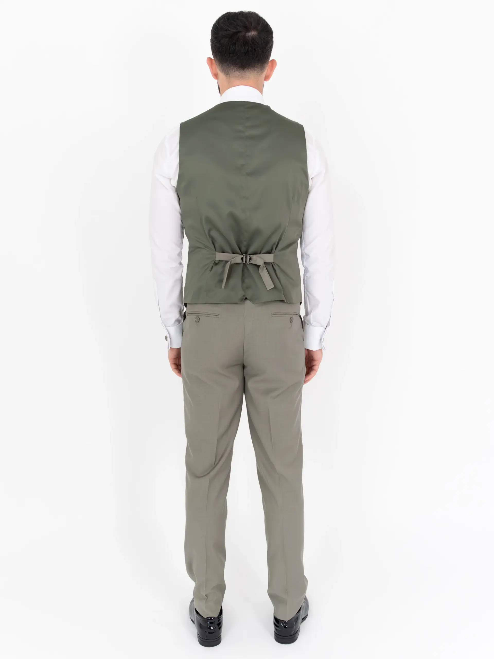 Michael - Olive Three Piece Suit 9 Michael - olive three piece suit - image 9