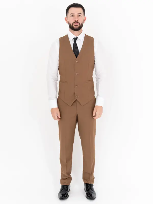Michael - Tan Three Piece Suit 20 Michael - tan three piece suit