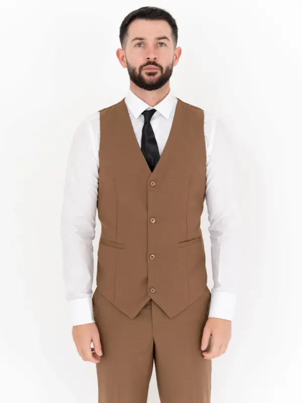 Michael - Tan Three Piece Suit 21 Michael - tan three piece suit